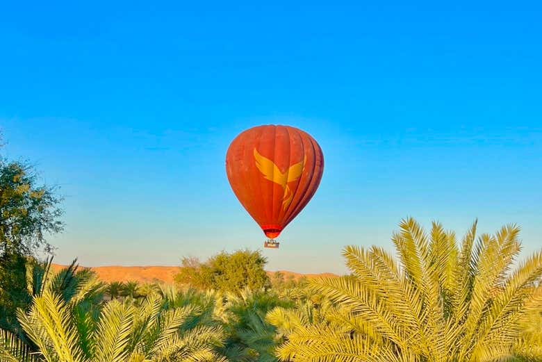 Sobrevoando o deserto de Ras al Khaimah
